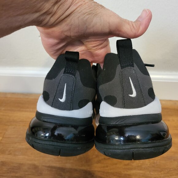 Nike Air Max 270 React Running Shoes Mens 6.5 Black Gray Sneakers AO4971-001 - Picture 5 of 13